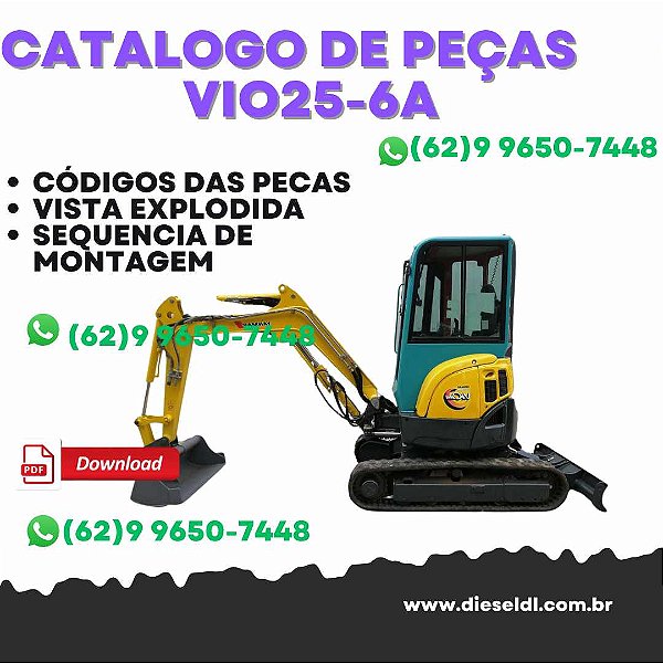 CATÁLOGO DE PEÇAS  MINI ESCAVADEIRA VIO25-6A YANMAR