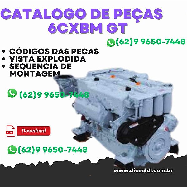 CATÁLOGO DE PEÇAS MOTOR 6CXBM GT YANMAR