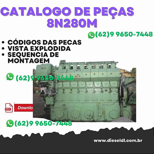 CATÁLOGO DE PEÇAS MOTOR 8N280M YANMAR