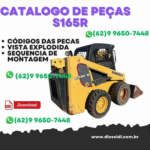 CATÁLOGO DE PEÇAS   MINI CARREGADEIRA S165R YANMAR