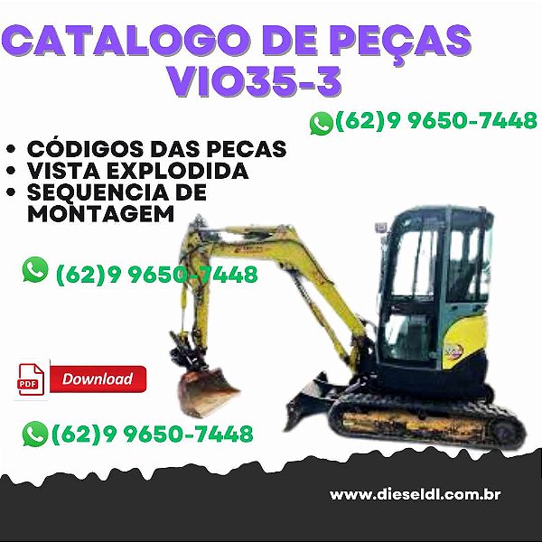 CATÁLOGO DE PEÇAS   MINI CARREGADEIRA VIO35-3 YANMAR