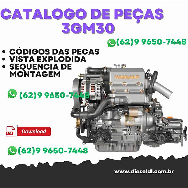 CATÁLOGO DE PEÇAS   MOTOR 3GM30 B/C/F  YANMAR