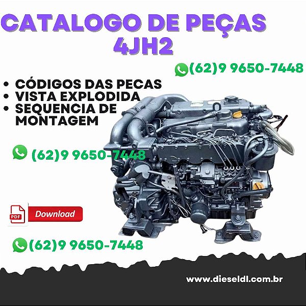 CATÁLOGO DE PEÇAS   MOTOR 4JH2  YANMAR