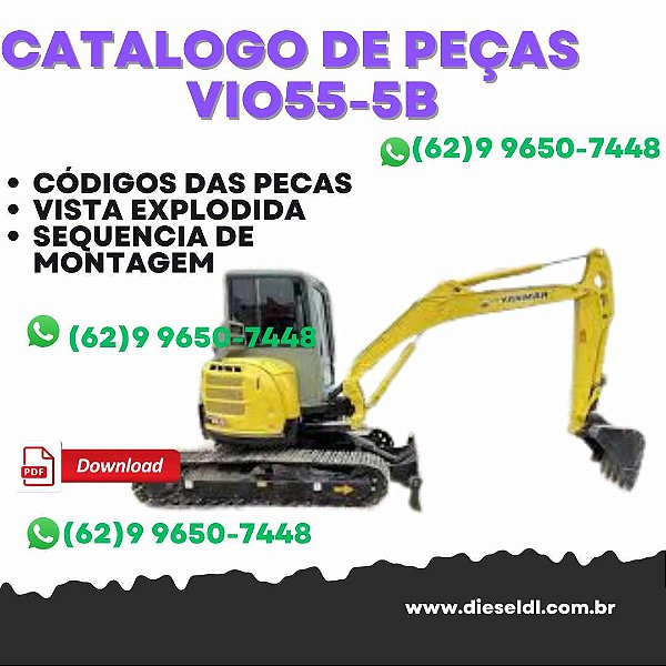 CATÁLOGO DE PEÇAS  MINI ESCAVADEIRA VIO55-5B  YANMAR