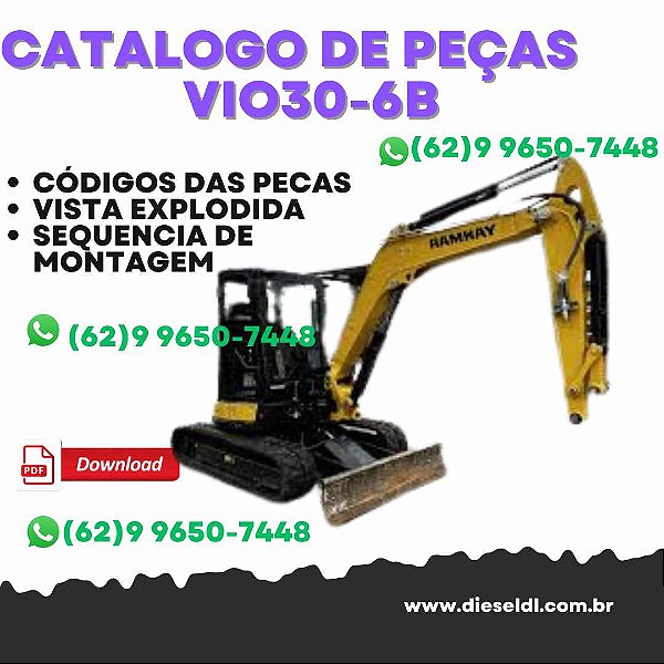 CATÁLOGO DE PEÇAS  MINI ESCAVADEIRA VIO30-6B  YANMAR