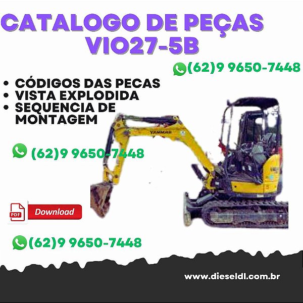CATÁLOGO DE PEÇAS  MINI ESCAVADEIRA VIO27-5B  YANMAR