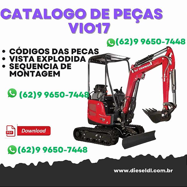 CATÁLOGO DE PEÇAS  MINI ESCAVADEIRA VIO17  YANMAR