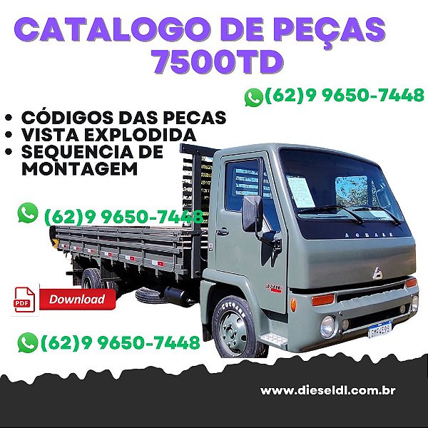 CATÁLOGO DE PEÇAS CAMINHÕES  4500D 5000D 7000D 7500TD AGRALE