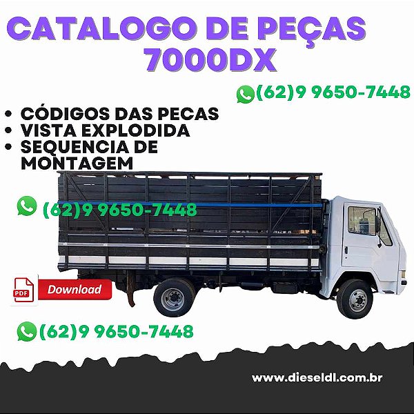 CATÁLOGO DE PEÇAS CAMINHÕES  7000DX 7500TDX 8500 TURBO AGRALE