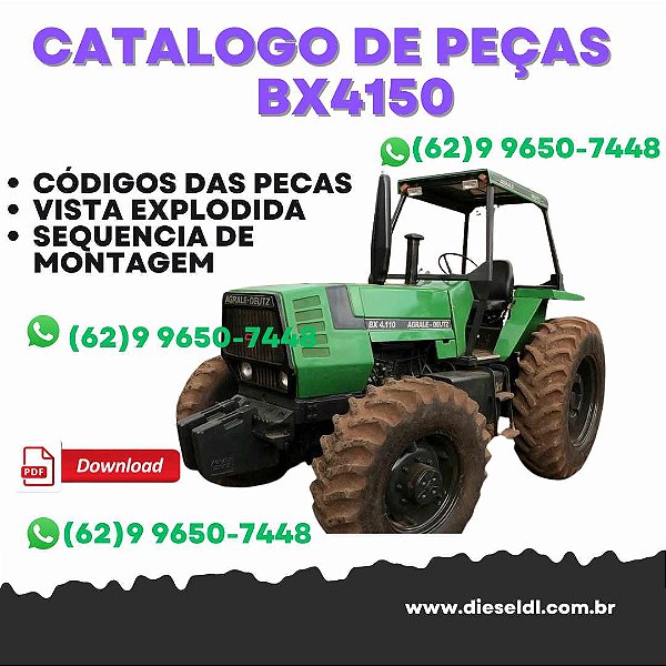 CATALOGO DE PEÇAS TRATORES BX130 BX4130 BX4150 AGRALE
