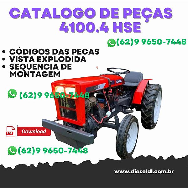 CATALOGO DE PEÇAS TRATORES 4100.4 HSE 4100 SEI 4120 HSE SEI 4118.4 AGRALE