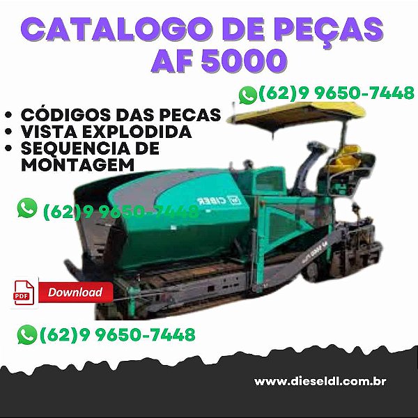 CATALOGO DE PEÇAS   VIBRO ACABADORA AF5000 CIBER