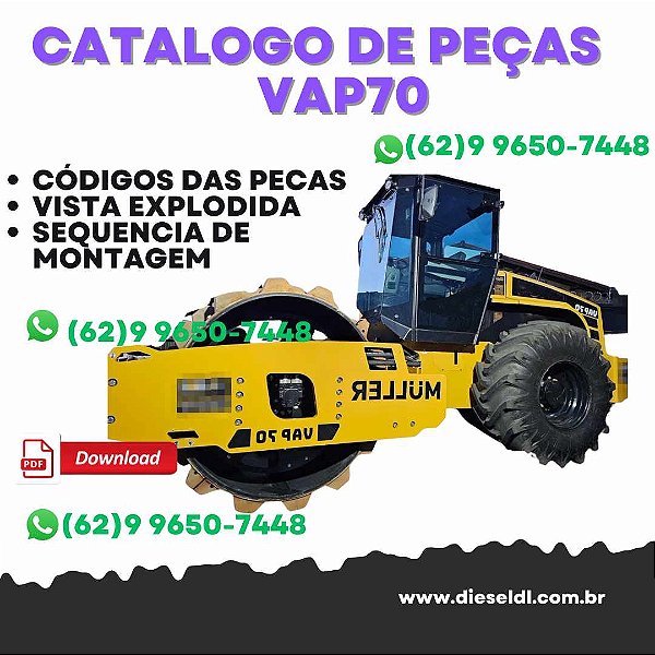 CATALOGO DE PEÇAS COMPACTADOR VAP70 2013   MULLER