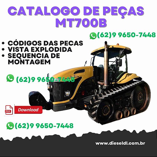 CATALOGO DE PEÇAS TRATOR MT700B  CHALLENGER