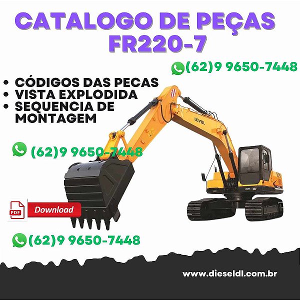 CATALOGO DE PEÇAS  ESCAVADEIRA FR220-7 FOTON