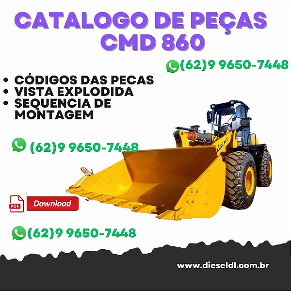 CATALOGO DE PEÇAS CARREGADEIRA CMD860  LONKING