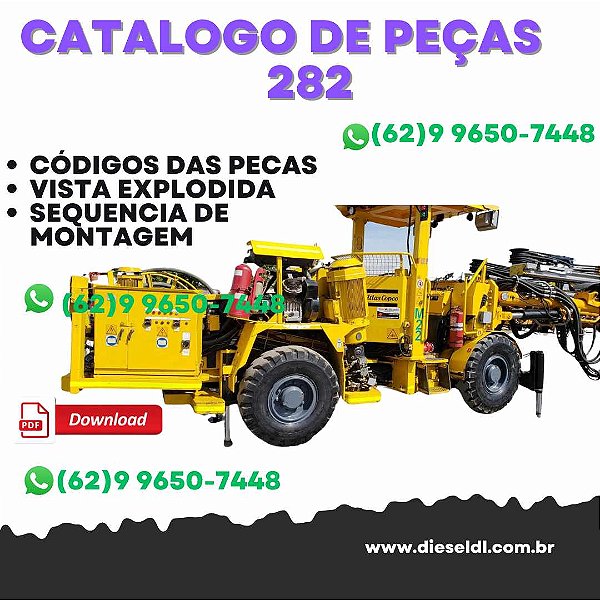 CATALOGO DE PEÇAS BOOMER 282  ATLAS COPCO