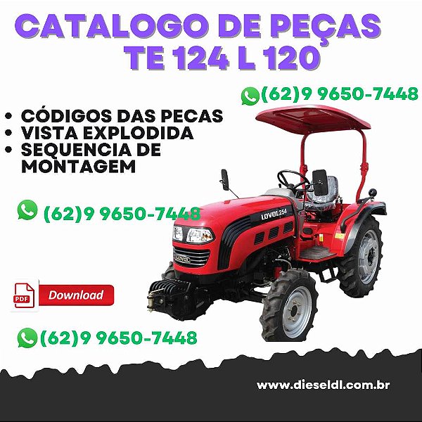 CATALOGO DE PEÇAS  TRATOR  TE 254 L120  FOTON