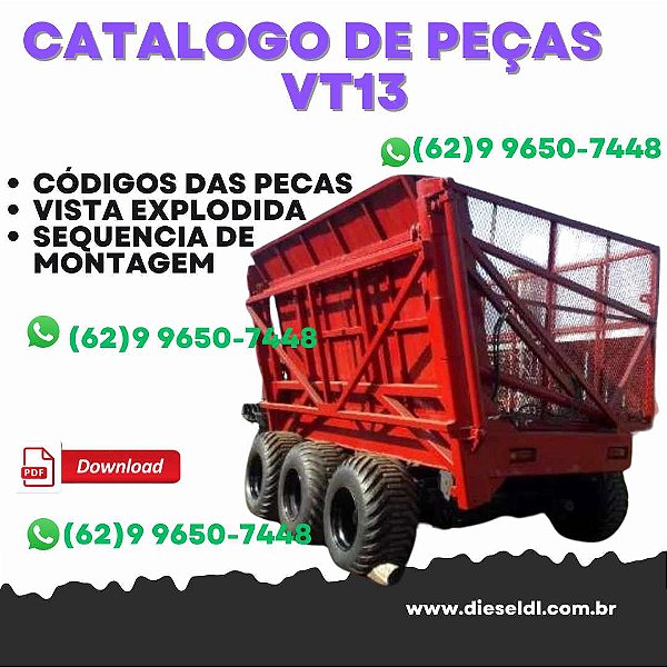 CATÁLOGO DE PEÇAS   TRANSBORDO VT 13 SANTAL