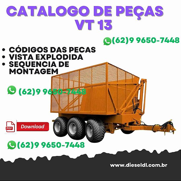 CATÁLOGO DE PEÇAS   TRANSBORDO TRIDEM 13 TON  SANTAL