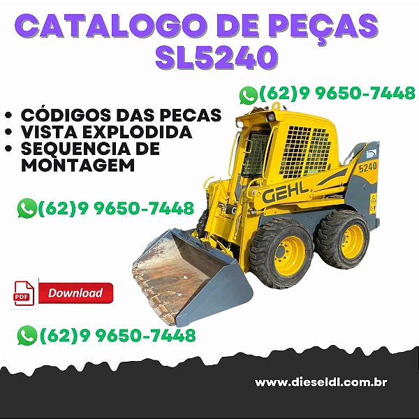 CATÁLOGO DE PEÇAS  MINI CARREGADEIRA SL4640E SL5240E POWER 2 GEHL