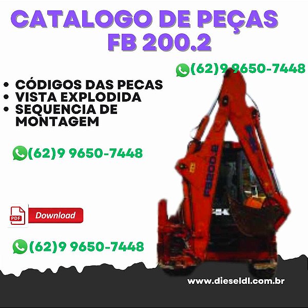 CATÁLOGO DE PEÇAS   RETROESCAVADEIRA FB200.2 FIAT KOBELCO