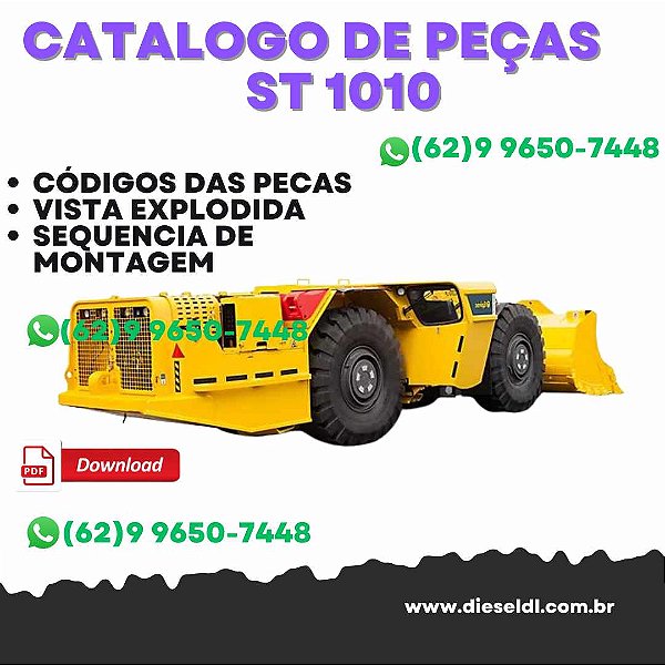 CATÁLOGO DE PEÇAS  CARREGADEIRA ST1010 ATLAS COPCO