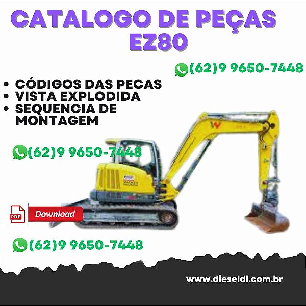 CATÁLOGO DE PEÇAS ESCAVADEIRA  EZ80 WACKER NEUSON