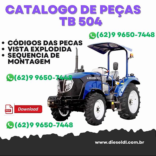 CATÁLOGO DE PEÇAS TRATOR  TB 504 FOTON