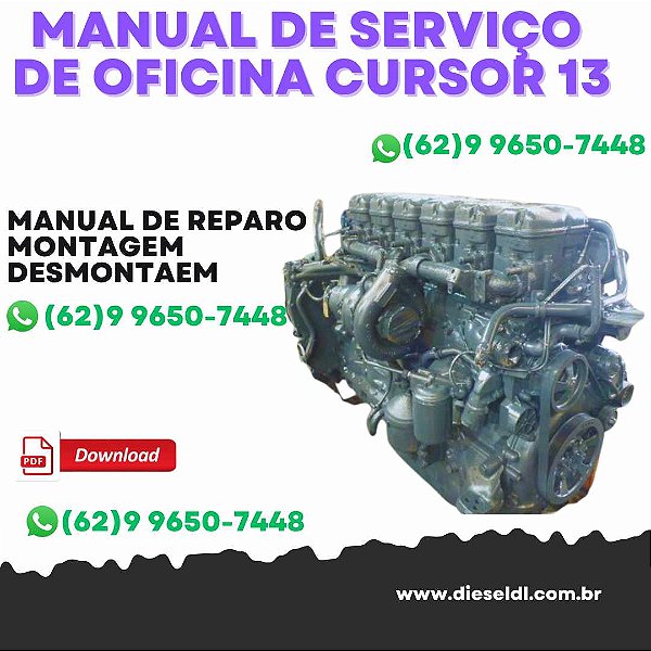 MANUAL DE SERVIÇO DE OFICINA MOTOR CURSOR 13 ESTÁGIO ÚNICO NEW HOLLAND