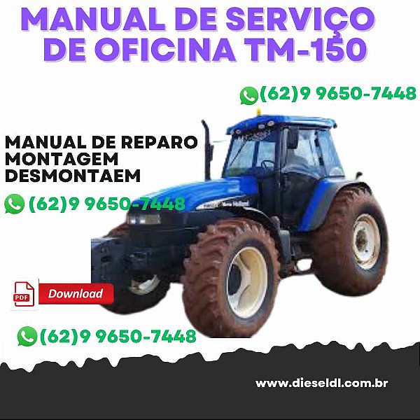 MANUAL DE SERVIÇO DE OFICINA CALIBRAÇÃO TRATORES LINHA TM NEW HOLLAND