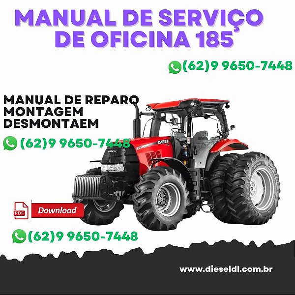 MANUAL DE SERVIÇO DE OFICINA TRATORES PUMA   40 155 170 185 CASE IH