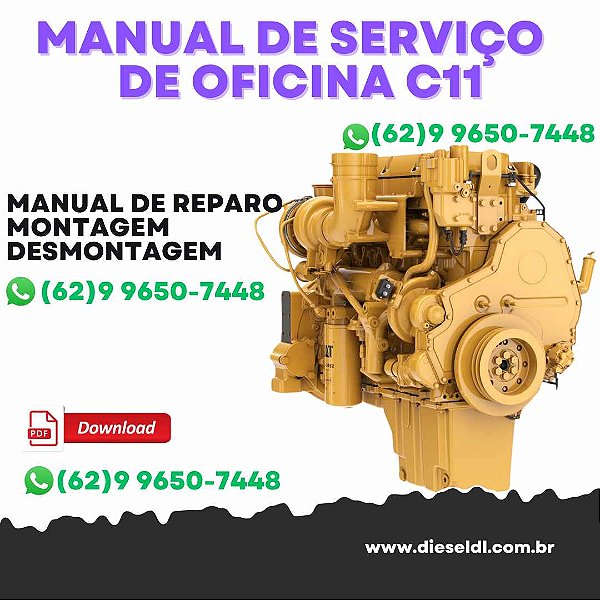 MANUAL DE SERVIÇO DE OFICINA DE SOLUÇÃO DE PROBLEMAS MOTORES C11 C13 CAT