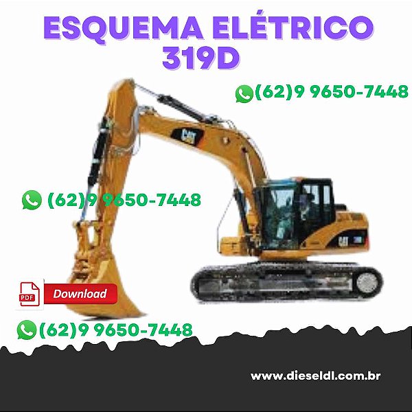 ESQUEMA  ELÉTRICO ESCAVADEIRA  315D 318D 319D CAT