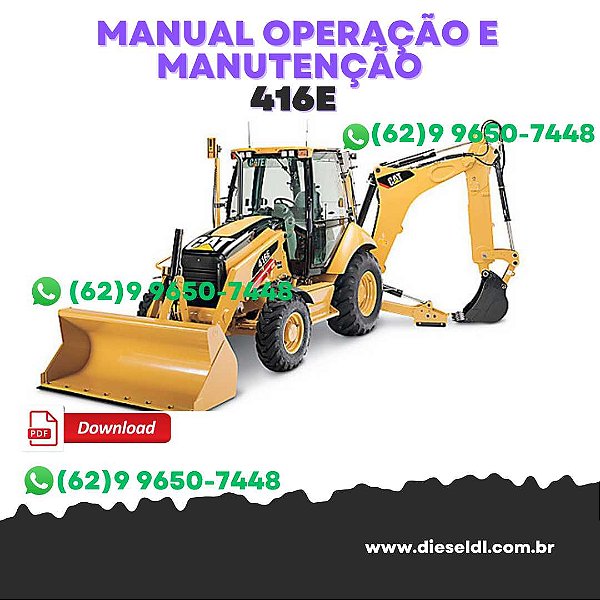 MANUAL DE SERVIÇO DE OFICINA GUIA PRÁTICO DE MANUTENÇÃO 416E CAT