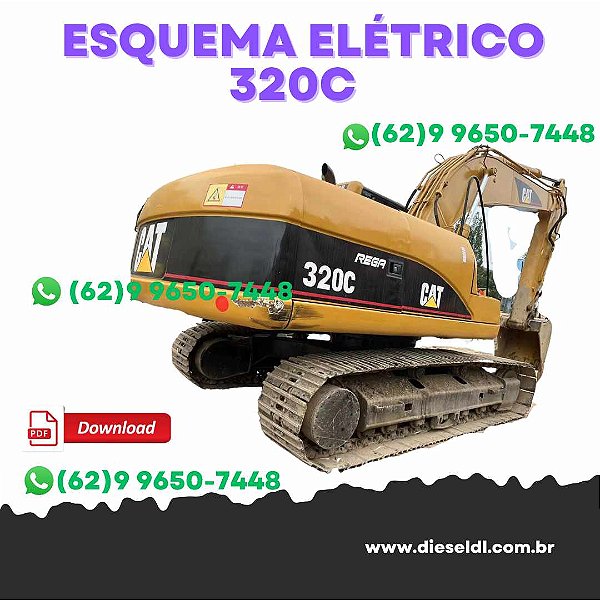 ESQUEMA ELÉTRICO  ESCAVADEIRA 320C CAT