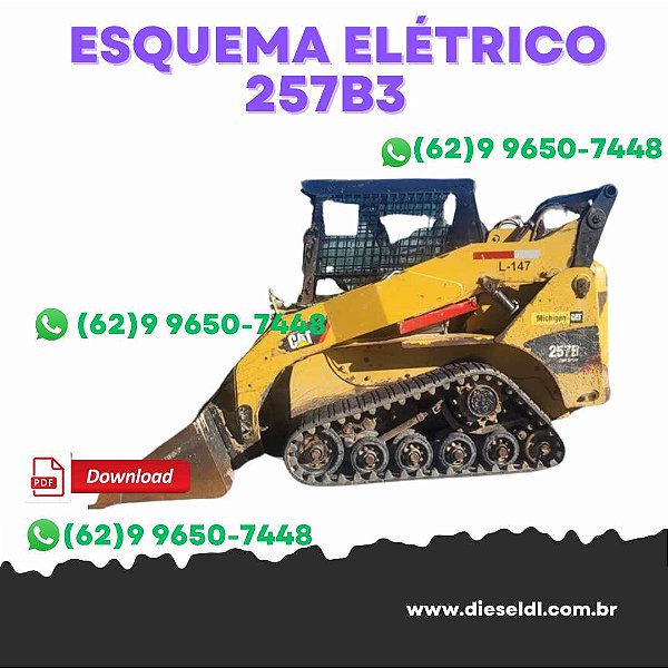 ESQUEMA ELETRICO MINI CARREGADEIRA 216B3 226B3 236B3 242B3 252B3 247B3 257B3  CAT