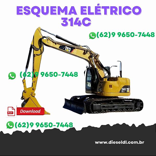 ESQUEMAS ELÉTRICOS ESCAVADEIRA 314C  CAT