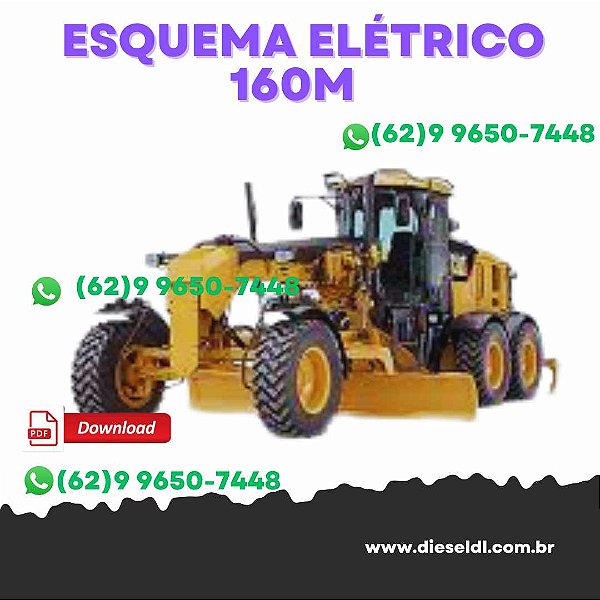 ESQUEMA ELÉTRICO  MOTONIVELADORAS 12M 140M 160M   CAT
