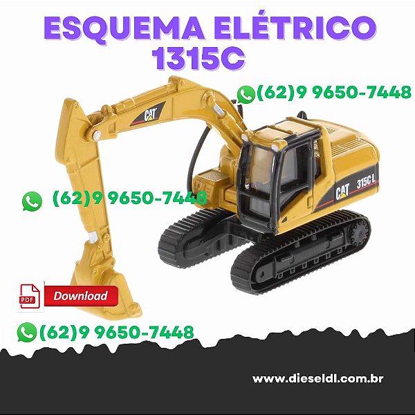ESQUEMA ELÉTRICO  ESCAVADEIRA 315C CAT