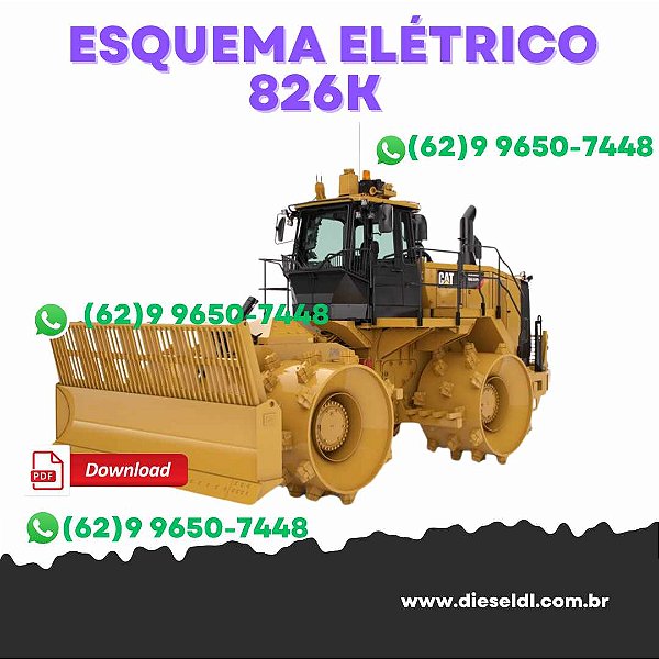 ESQUEMA ELÉTRICO COMPACTADOR  824K 825K 826K CAT
