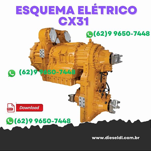 ESQUEMA ELÉTRICO TRANSMISSÃO CX31 P600 CAT