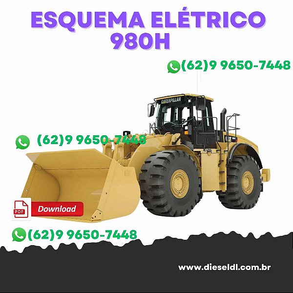 ESQUEMA ELÉTRICO  CARREGADEIRA 980H CAT