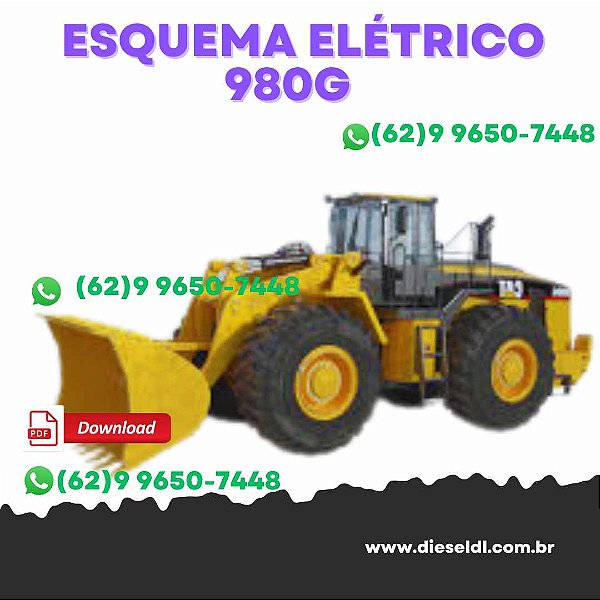 ESQUEMA ELÉTRICO  CARREGADEIRA 980G CAT