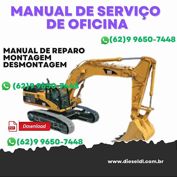 MANUAL DE SERVIÇO DE OFICINA  SERVIÇO AR CONDICIONADO ESCAVADEIRAS  CAT
