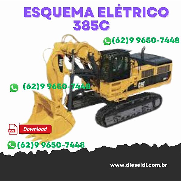 ESQUEMA ELÉTRICO ESCAVADEIRA 385C 385C FS  CAT