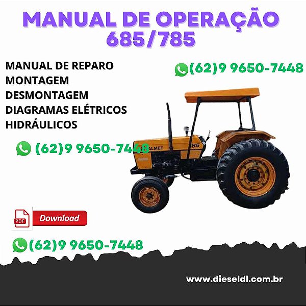 MANUAL DE OPERAÇÃO E MANUTENÇÃO  685 785 VALTRA VALMET