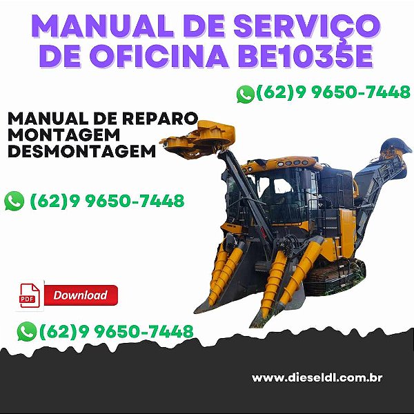 MANUAL DE SERVIÇO  DE OFICINA SISTEMA ELÉTRICA ELETRÔNICA COLHEDORA BE1035E  VALTRA