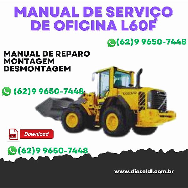 MANUAL DE SERVIÇO  DE OFICINA  CÓDIGOS DE ERROS  CARREGADEIRA L60F L70F L90F VOLVO