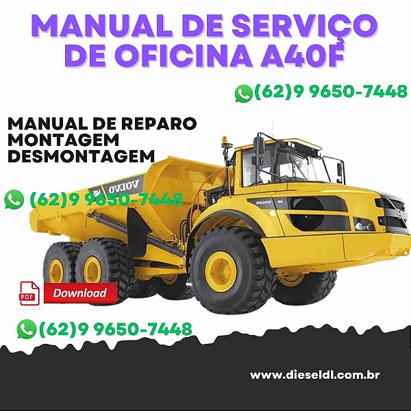 MANUAL DE SERVIÇO  DE OFICINA  SERVIÇOS ELÉTRICOS  CAMINHÃ A40F VOLVO